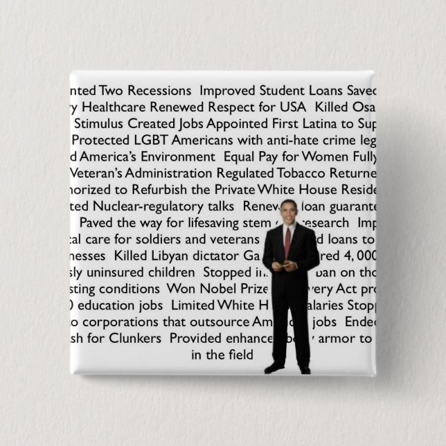 Tender Buttons POTUS Accomplishments Button (Front)