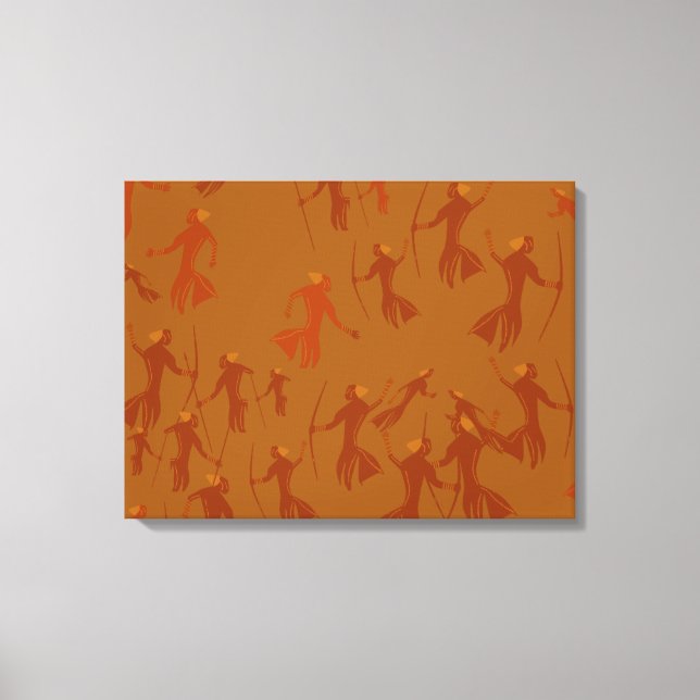 Tender canvas Tassili rock paintings prehistory Print (Front)