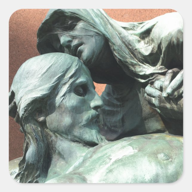 tender death square sticker (Front)