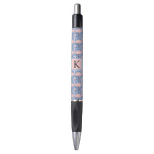 Tender Flamingo Pattern Monogram