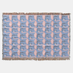 Tender Flamingo Pattern Throw Blanket