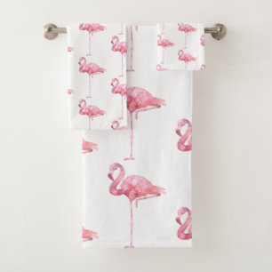 Tender Flamingo Series Design 1 Bath Towel Set