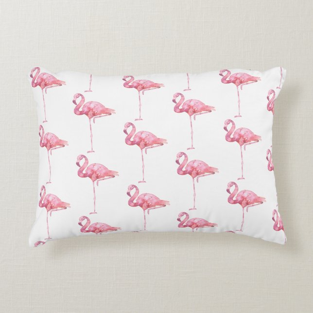 Tender Flamingo Series Design 1 Decorative Cushion (Front)
