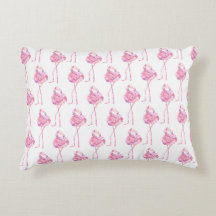 Tender Flamingo Series Design 3 Accent Pillow