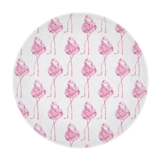 Tender Flamingo Series Design 3  Cutting Board (Front)