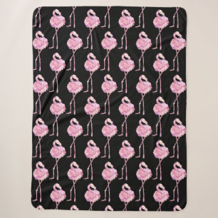 Tender Flamingo Series Design 3 Fleece Blanket