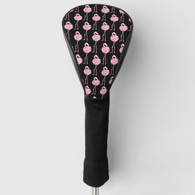 Tender Flamingo Series Design 3 Golf Head Cover (Front)