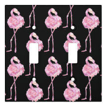 Tender Flamingo Series Design 3 Light Switch Cover