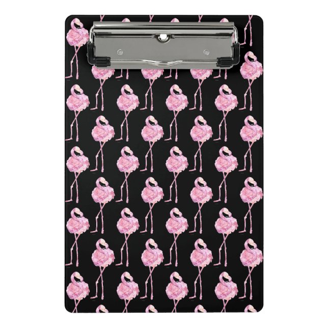 Tender Flamingo Series Design 3 Mini Clipboard (Front)