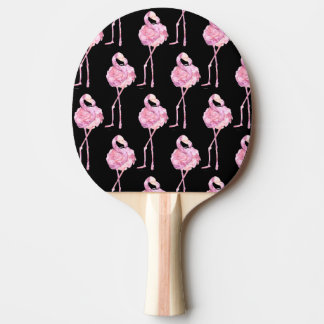 Tender Flamingo Series Design 3 Ping Pong Paddle