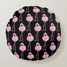 Tender Flamingo Series Design 3  Round Pillow