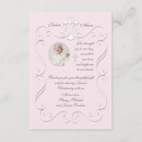 Tender Heart Pink Religious Photo Thank You
