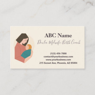 Tender Hold Modern Doula & Birth Coach  Business Card