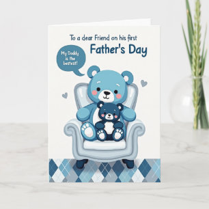 Tender Indigo Hugs Day Card