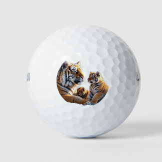 "Tender Moments in Snowy Woods" Golf Balls