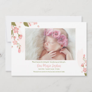 Tender Moments Photo Birth Announcements
