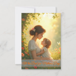 Tender Motherly Love in Blooming Light