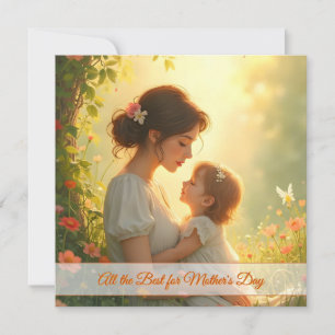 Tender Motherly Love in Blooming Light