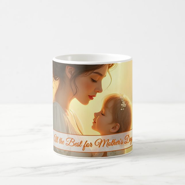Tender Motherly Love in Blooming Light Coffee Mug (Center)