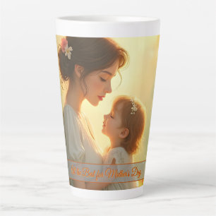 Tender Motherly Love in Blooming Light Latte Mug