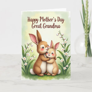 Tender Mothers Day Bunny Card