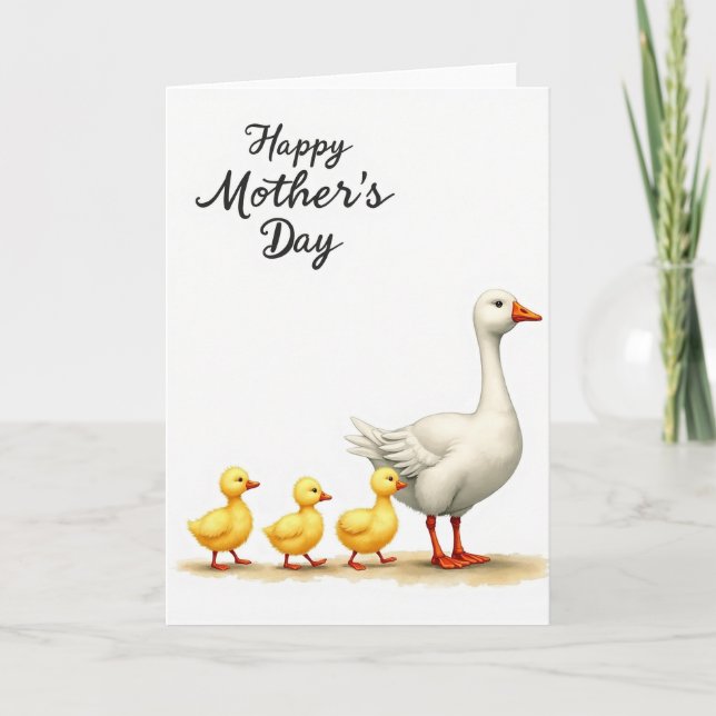 Tender Mothers Day Chicks Card (Front)