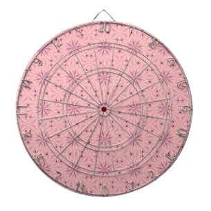 Tender Pink Pixels Dartboard