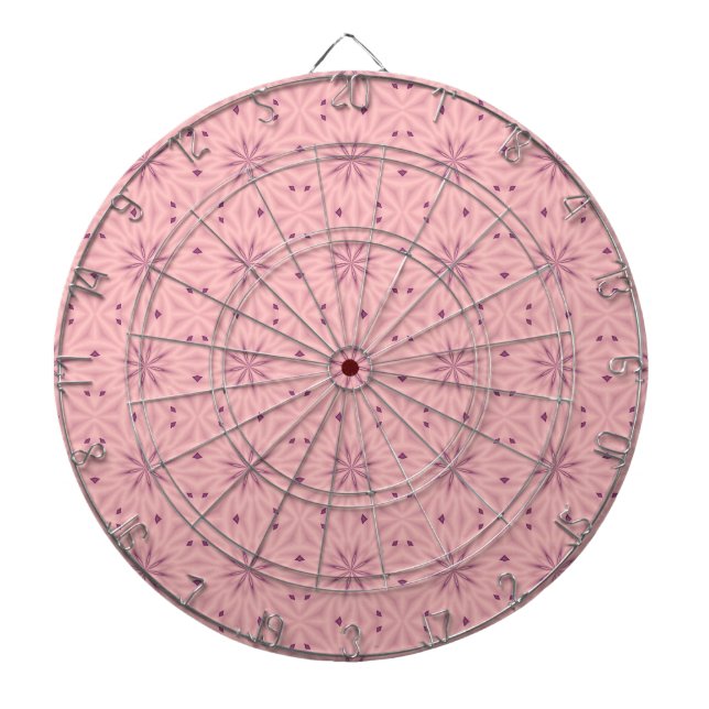 Tender Pink Pixels Dartboard (Front)