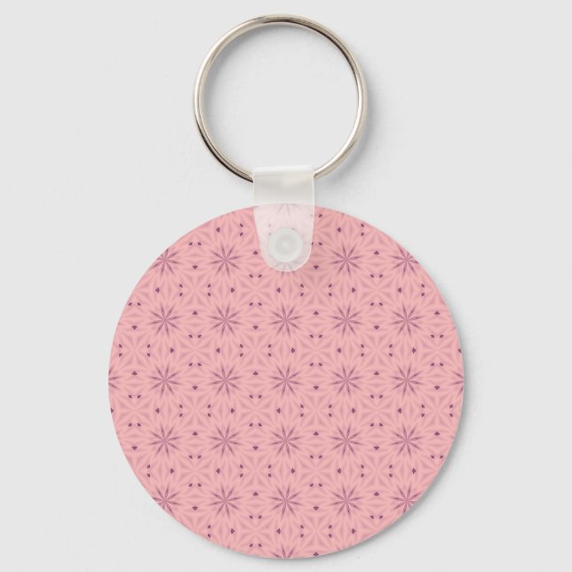 Tender Pink Pixels Key Ring (Front)
