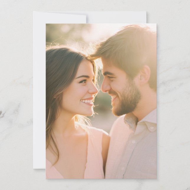 Tender Pink Warmth Photo Invitation (Front)