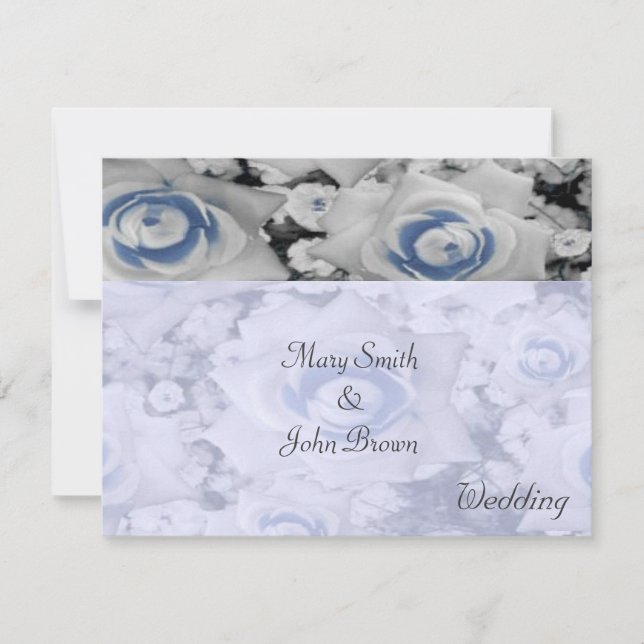 Tender Roses Wedding Invitation (Front)