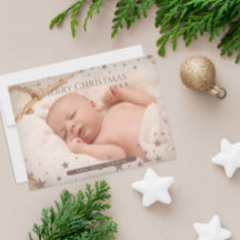 Tender Starry Christmas Personalised Photo