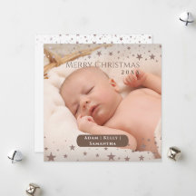 Tender Starry Christmas Personalised Photo Holiday
