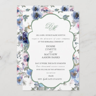 Tender Wedding Set Basil Green Invitation