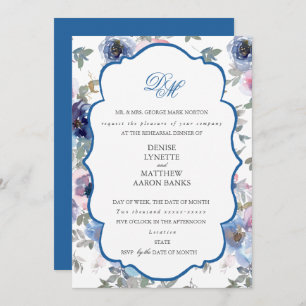 Tender Wedding Set Spun Sugar & Skydiver Blue Inv Invitation