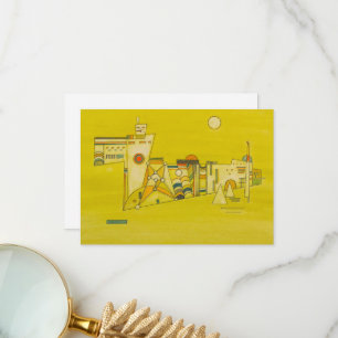 Tender Yellow by Wassily Kandinsky Thank You Card