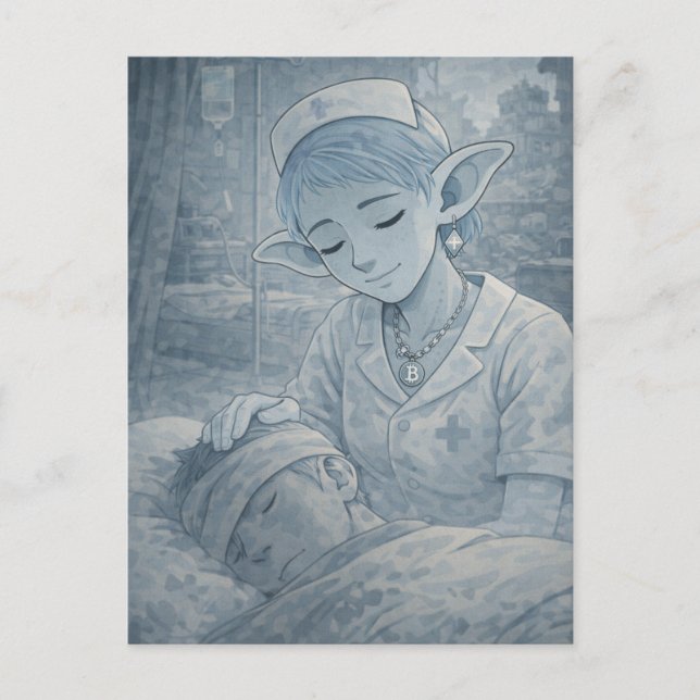 Tenderness / Nurse / Hospital  Postcard (Front)