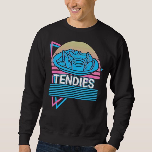 Tendies Chicken Tendies Retro Sweatshirt (Front)