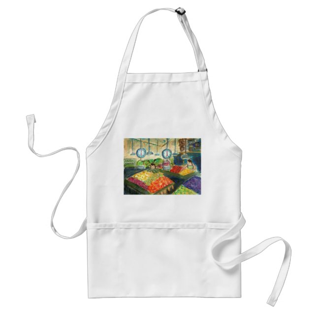 Tending the Produce Apron (Pike Place Market) (Front)