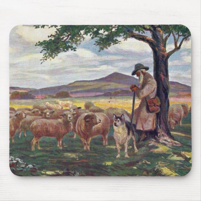 Tending the Sheep Mouse Mat (Front)