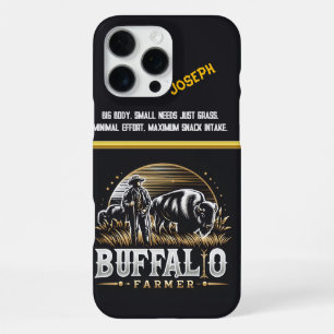 Tending to Bison at Dusk iPhone 16 Pro Max Case