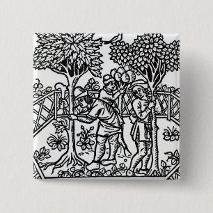 Tending Vines 15 Cm Square Badge