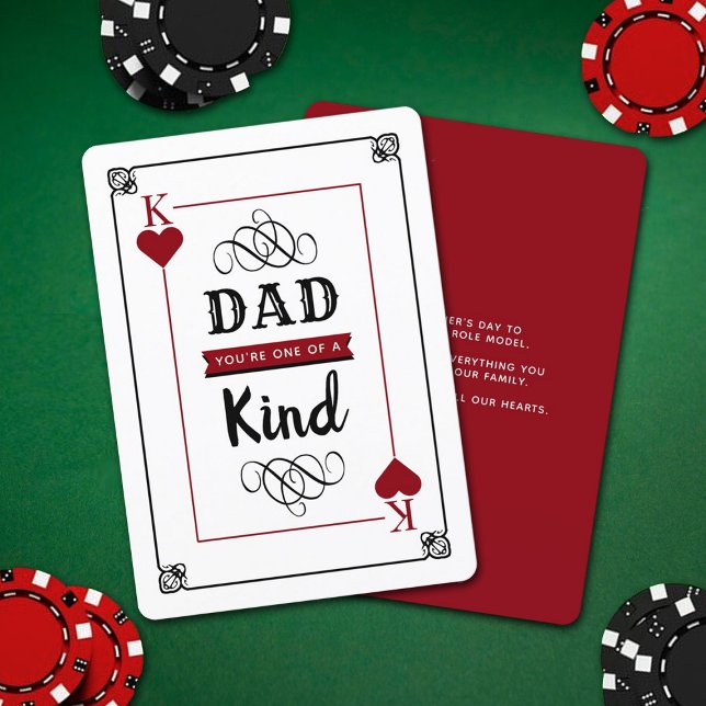 Tendy One Of A Kind Playing Card Father's Day (Creator Uploaded)