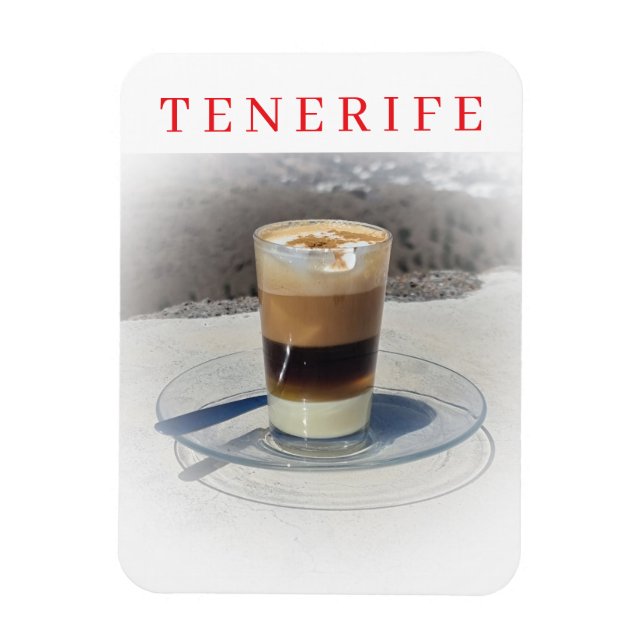 Tenerife barraquito view fridge magnet (Vertical)