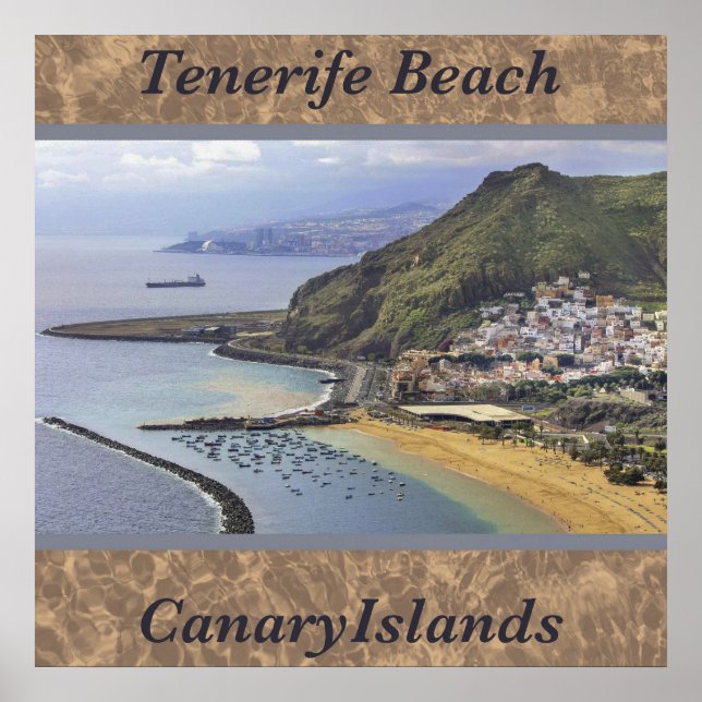Tenerife Beach, Canary Islands, Spain Photo Poster (Front)
