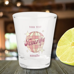 Tenerife canaries Spain party vacation drinks Shot Glass