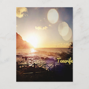 Tenerife Evening Lights Postcard