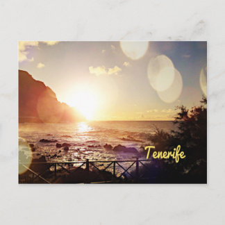 Tenerife Evening Lights Postcard