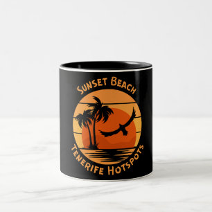 Tenerife Hotspots Retro Coffee Mugs