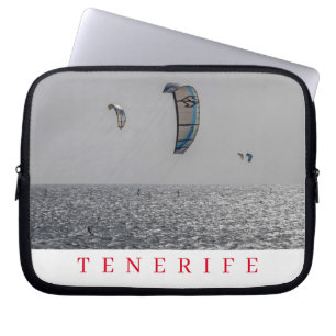 Tenerife kite-surfers view laptop case